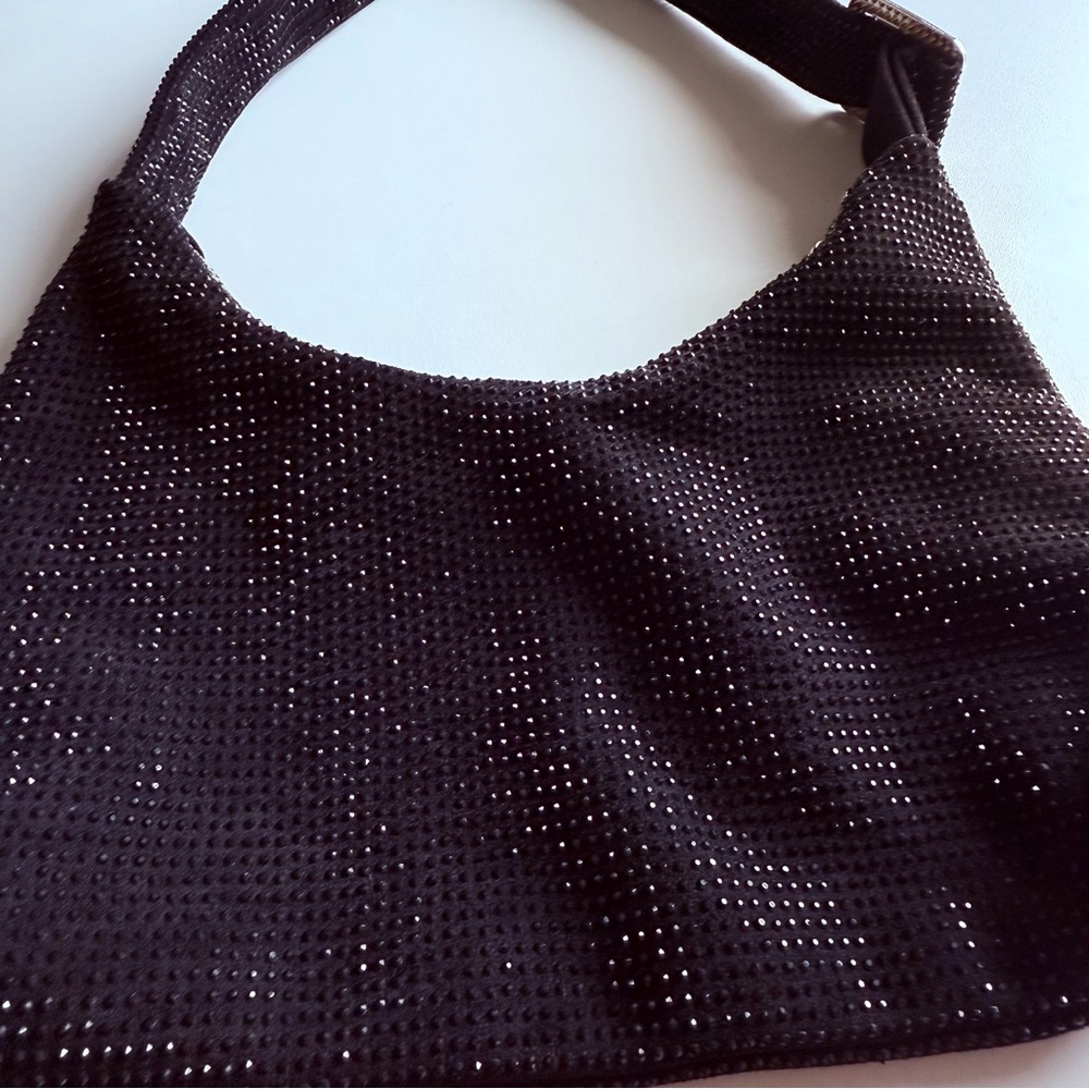 Elegant Black Studded Women's Bag - Picture 2 of 7